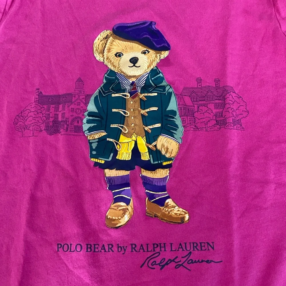 Polo Bear by Ralph Lauren Pink Bear Graphic Tee